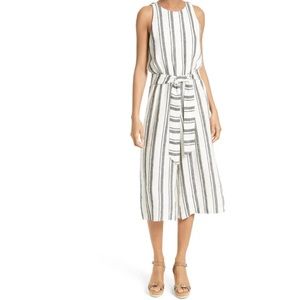 Alice + Oliva Franny Stripe Linen Jumpsuit